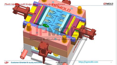 Ejection On Slides Plastic Molding Mold Design Case From