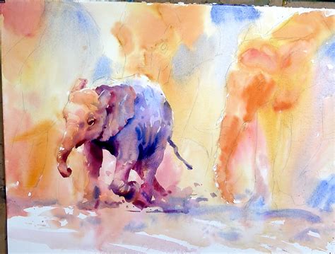 Elephant Watercolour Tutorial Bromleys Art Supplies