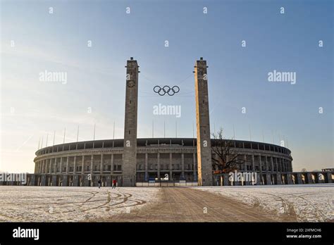 Berlin Germany The Olympiastadion Olympic Stadium A Sports Stadium