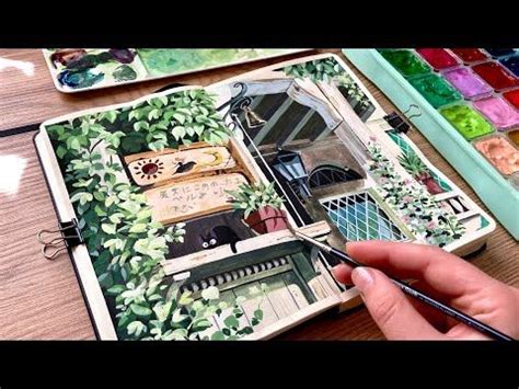 Painting Studio Ghibli Scene With Jelly Gouache Kiki S Delivery