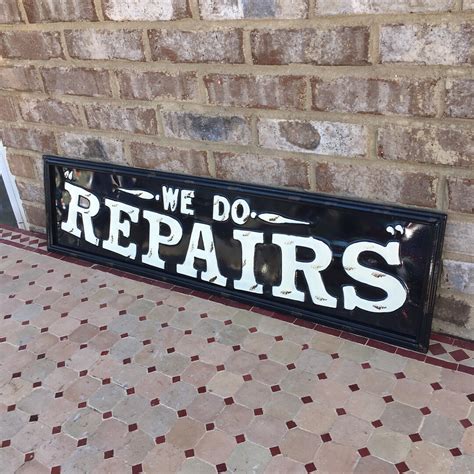 We Do Repairs Vintage Antique Style Metal Sign Shop Man Cave - Etsy