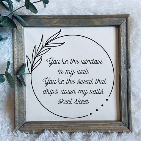 Window to the Wall Sign | Funny Wall Sign | Snarky Home Decor | Framed ...