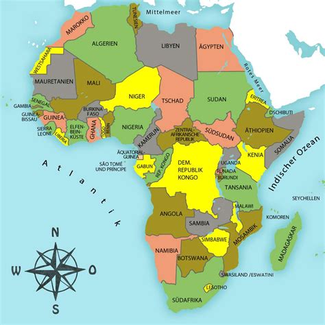 Africa Map Online Puzzle