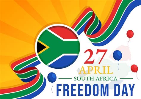 Premium Vector Happy South Africa Freedom Day Vector Illustration On