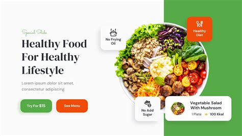 Omeal Healthy Food Powerpoint Template Presentation Templates