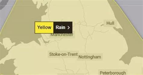 Met Office weather warning issued for Greater Manchester with chance of