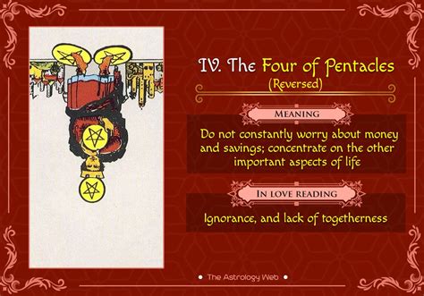 The Four Of Pentacles Tarot Pentacles Tarot Tarot Tarot Book