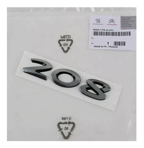 Escudo Insignia Logo Porton Peugeot 208 Original 20132019 Mebuscar