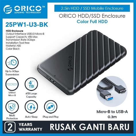 Jual ORICO 25PW1 U3 SSD HDD Enclosure 2 5 Inch SATA USB 3 0 External