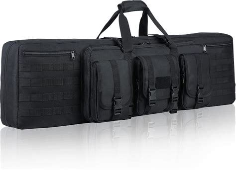 Aumtisc Double Soft Rifle Case Long Gun Case Pistol Bag Lockable