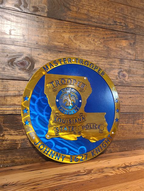 Louisiana State Police Badge Custom State Police Badge Metal - Etsy