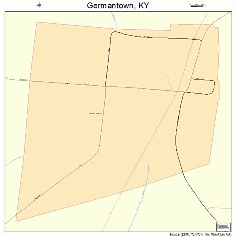 Germantown Kentucky Street Map 2130718