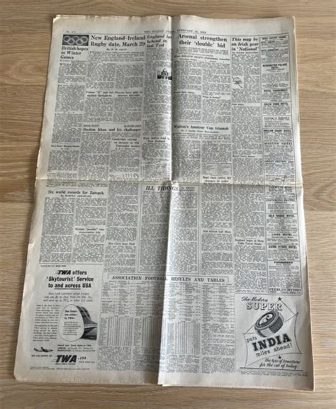 Sunday Times Newspaper King George 6th Death Repro History School