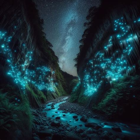 Premium Photo | Waitomo Glowworm Caves