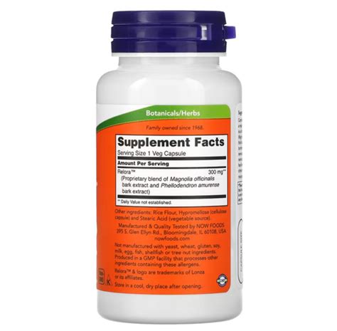 Comprar Relora 300 mg Now Foods 60 Cápsulas Tudo Vitaminas Loja