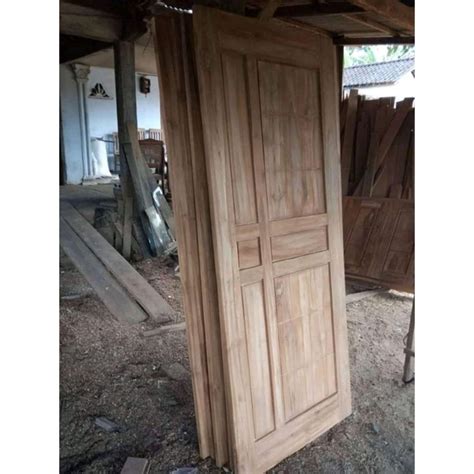 Jual Pintudaun Pintu Kusen Cendela Bahan Kayu Mahoni Shopee Indonesia