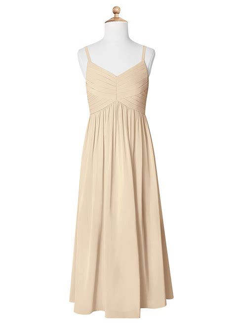 Champagne Azazie Alia Jbd Junior Bridesmaid Dresses Azazie