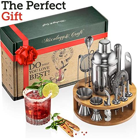 Mixology Craft Bartender Kit 15 Piece Set Including Cocktail Shaker