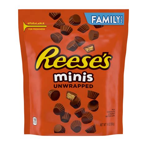 Reeses Minis Milk Chocolate Peanut Butter Cup Candy 14 Oz