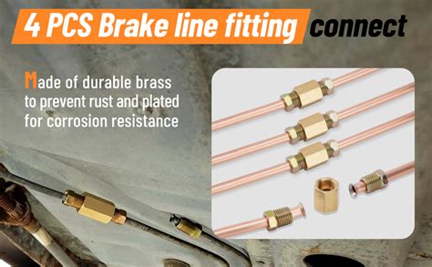 Amazon Racewill 25 Ft 1 4 Copper Coated Brake Line Kit Includes