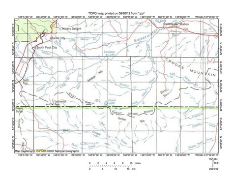 Sweetwater River Great Divide Basin Drainage Divide Area Landform