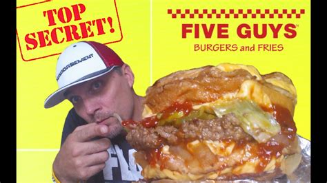 Five Guys Secret Menu Double Grilled Cheese Burger Review 177 Youtube