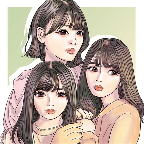 山田マウンテンさとし On Twitter おバカbig3大好き 背景の描き方教えてください 齊藤京子 高本彩花 佐々木美玲 日向