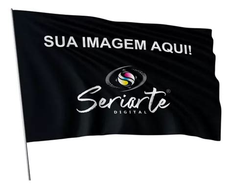 1 Bandeira Personalizada 1x1 45m Parcelamento Sem Juros