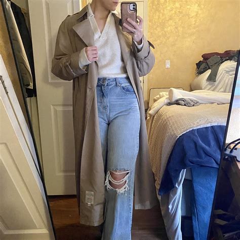 Vintage London Fog Trench Coat A Gorgeous Taupe Depop