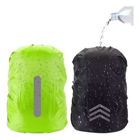 2pcs Cubre Mochila Cobertor Impermeable Reflectante Funda Cuotas Sin