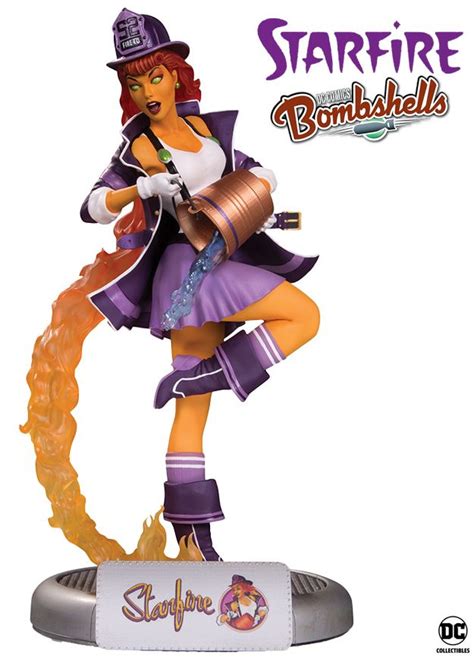 Estátua Starfire Estelar Dc Bombshells Em Estilo Pin Up Anos 40