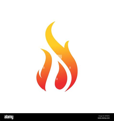 Feuer Flammen Vektor Logo Design Icons Illustrationen In Wei Er