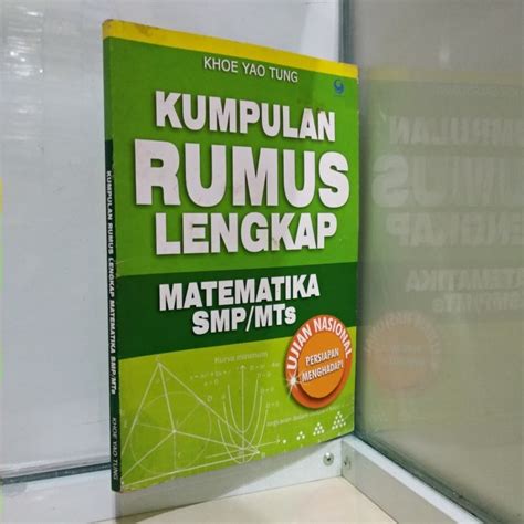 Buku Kumpulan Rumus Cepat Matematika Lengkap Kimia Oke Pintar Riset