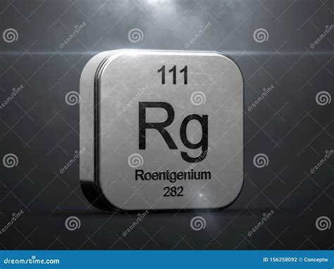 Roentgenium 111 Element. Alkaline Earth Metals. Chemical Element Of Mendeleev Periodic Table ...