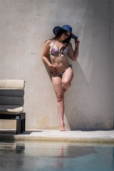 Hispanic Brunette Model Enjoying A Sunny Day At The Beach Stock Image Image Of Female Holiday