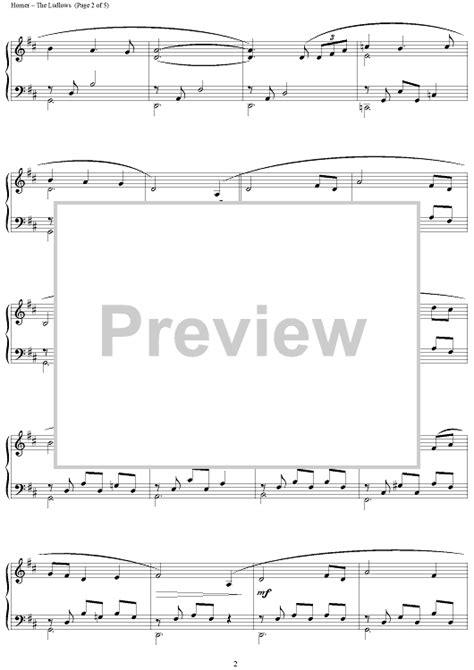 The Ludlows Sheet Music For Piano Solo Sheet Music Now