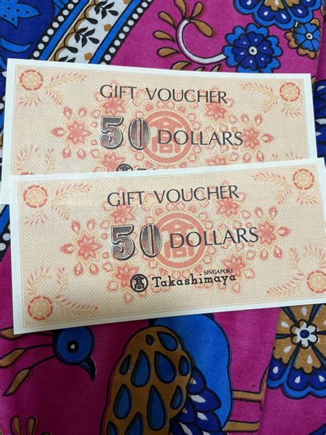 Takashimaya Dollars Voucher For Tickets Vouchers Vouchers