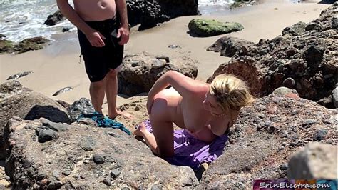 Voluptuous Blonde Sunbathing Nude On The Beach Fucks Passer By Erin