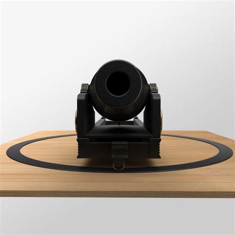 dhalgren smooth-bore cannon 3d obj