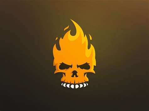 Fire Skull Logo By Travis Howell 🍻 For Creative Grenade On Dribbble