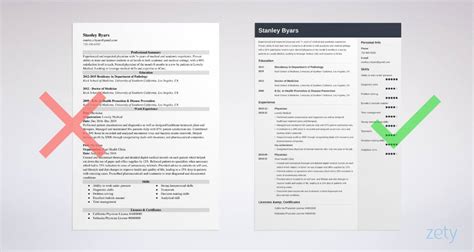 Physician Cv Example And Writing Guide For Physicians