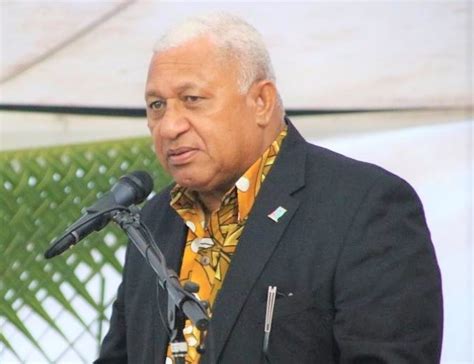 Fiji Prime Minister Hon Voreqe Bainimarama Opens The Regional Pacific