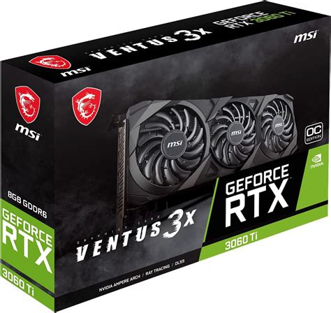 MSI Gaming GeForce RTX 3060 Ti LHR 8GB GDRR6 256 Bit HDMI DP Torx Fan 3