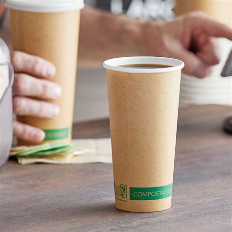 Ecochoice Oz Kraft Compostable Paper Hot Cup Case