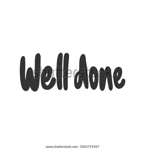 Well Done Sticker Social Media Post Stock Vector Royalty Free