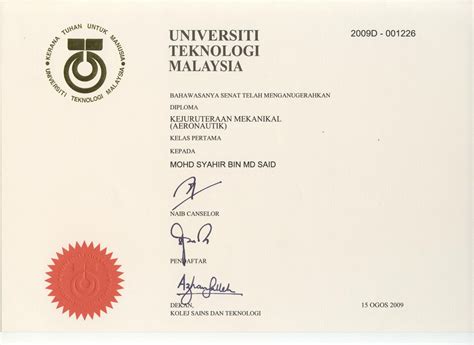 Contoh Nama Sijil Ijazah Jack Turner