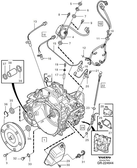 1990 Volvo Gasket Kit Automatic Transmission Gearbox 274470