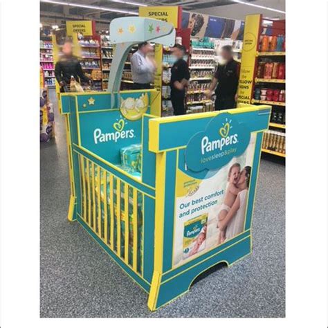 Popon Image Gallery Pampers Crib Floor Display Visual Merchandising