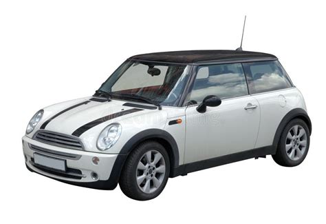 White mini car stock image. Image of sports, black, automobile - 942061