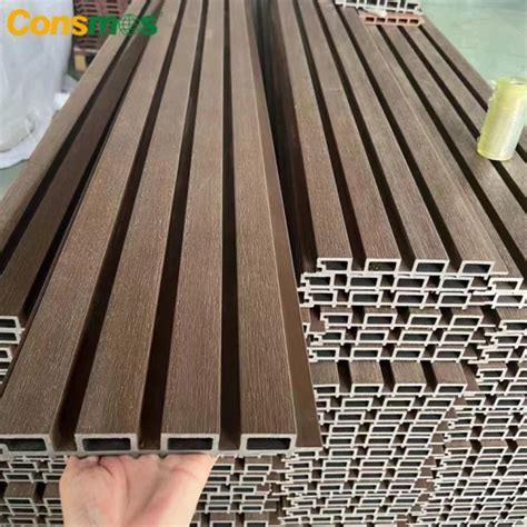 2023 External Exterior WPC Wood PVC Composite Wall Cladding Panel